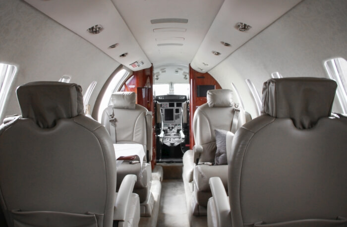 Hauptkabine eines Cessna Citation XLS D-CKHG Business Jets